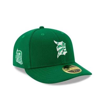 Detroit Tigers Gorra | New Era MLB St Patricks Day Low Profile 59fifty Fitted Cap Mexico - Verdes